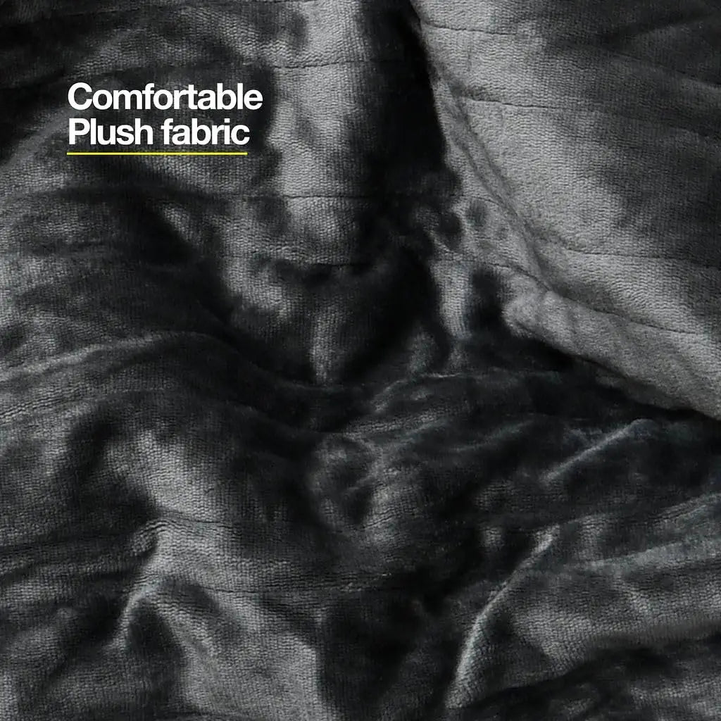 Machine Washable Heated Blanket, Soft Electric Throw with 10 Settings & Auto Shut-Off, Fast Heating (Gray, 50x60)