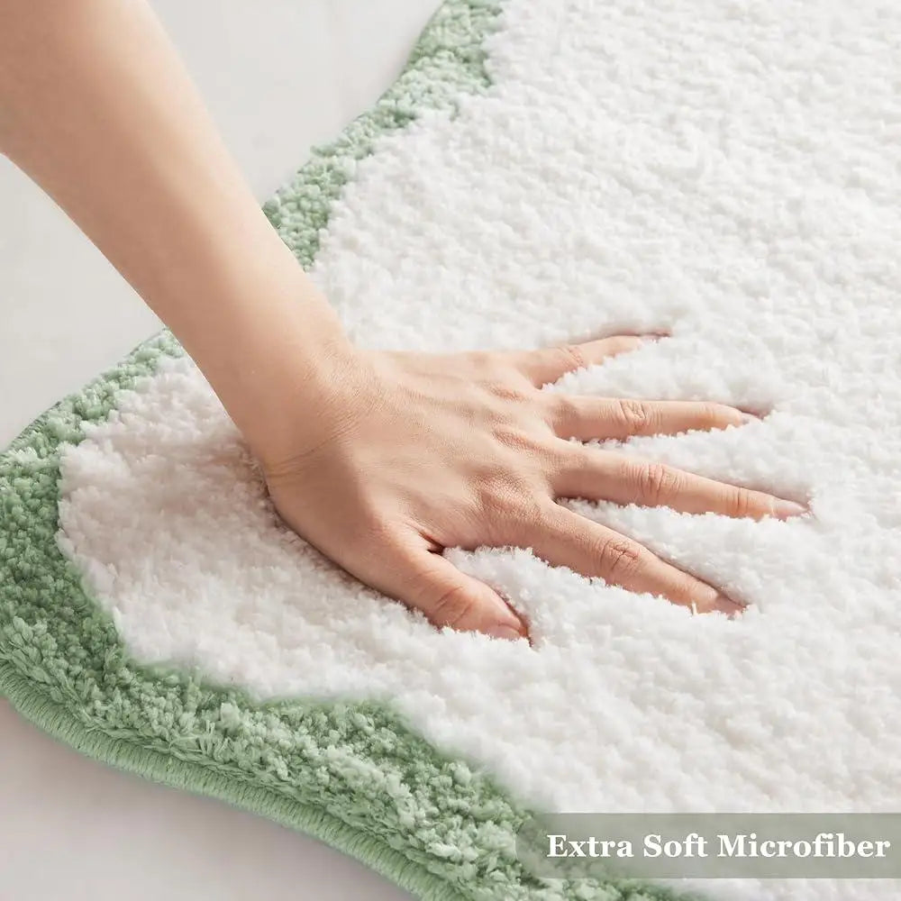 DUTRIEUXCN Microfiber Bathroom Runner Rug Non Slip Backing