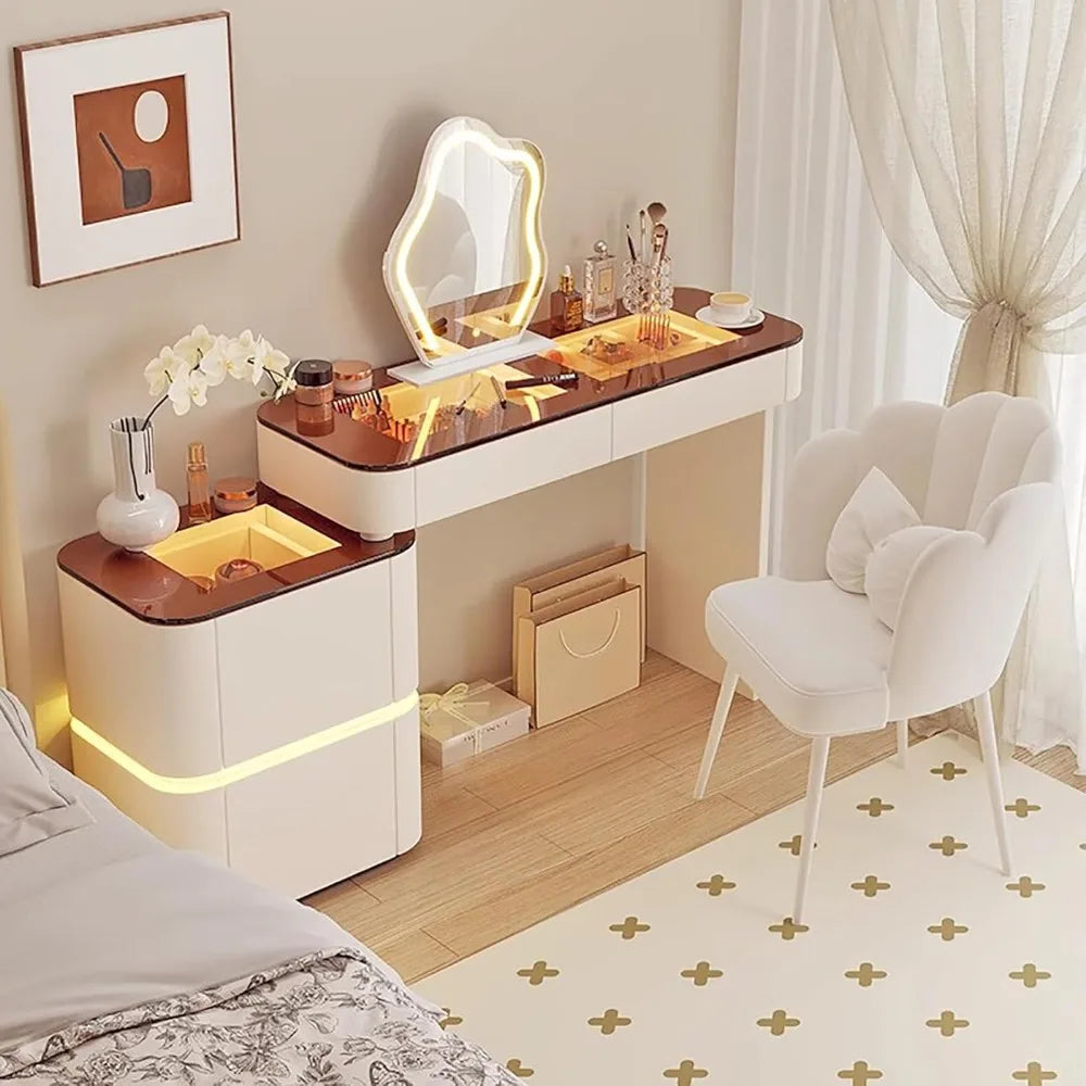 Hign-Concerned LED Makeup Desk Vanity Table With Mirror