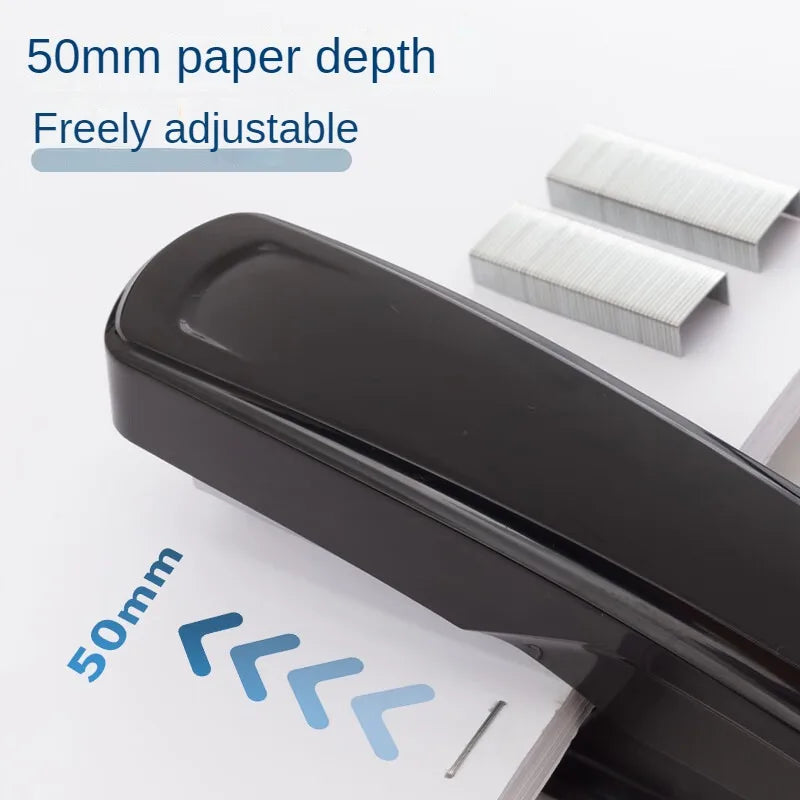 M&G Dual Mode Stapler Business Metal Durable Stapler #12 Office Supplies Single Pack Black/Gray Fits 24/6 & 26/6 Nail Patterns