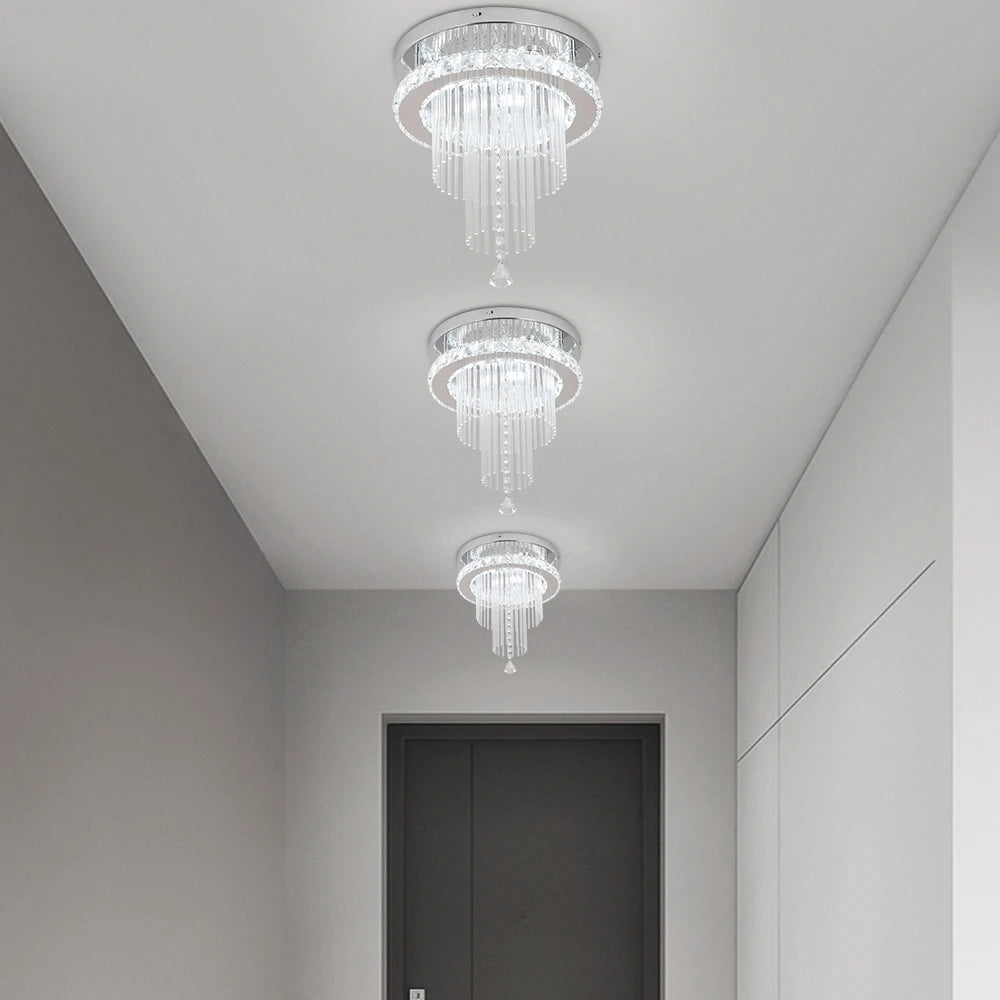 GreeLustr Modern Crystal Chandelier Led Pendant Light