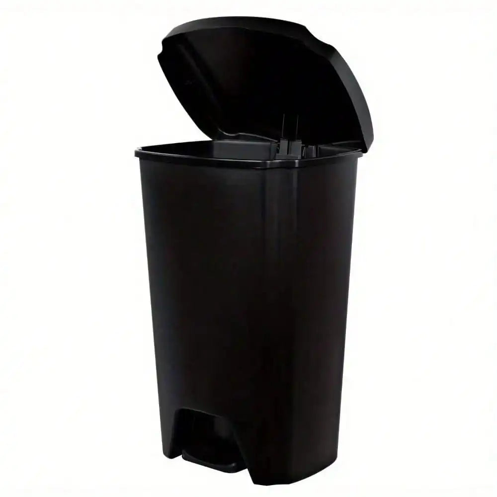 12.1 gallon trash can, plastic step kitchen trash can, foot design, cleaner and more hygienic