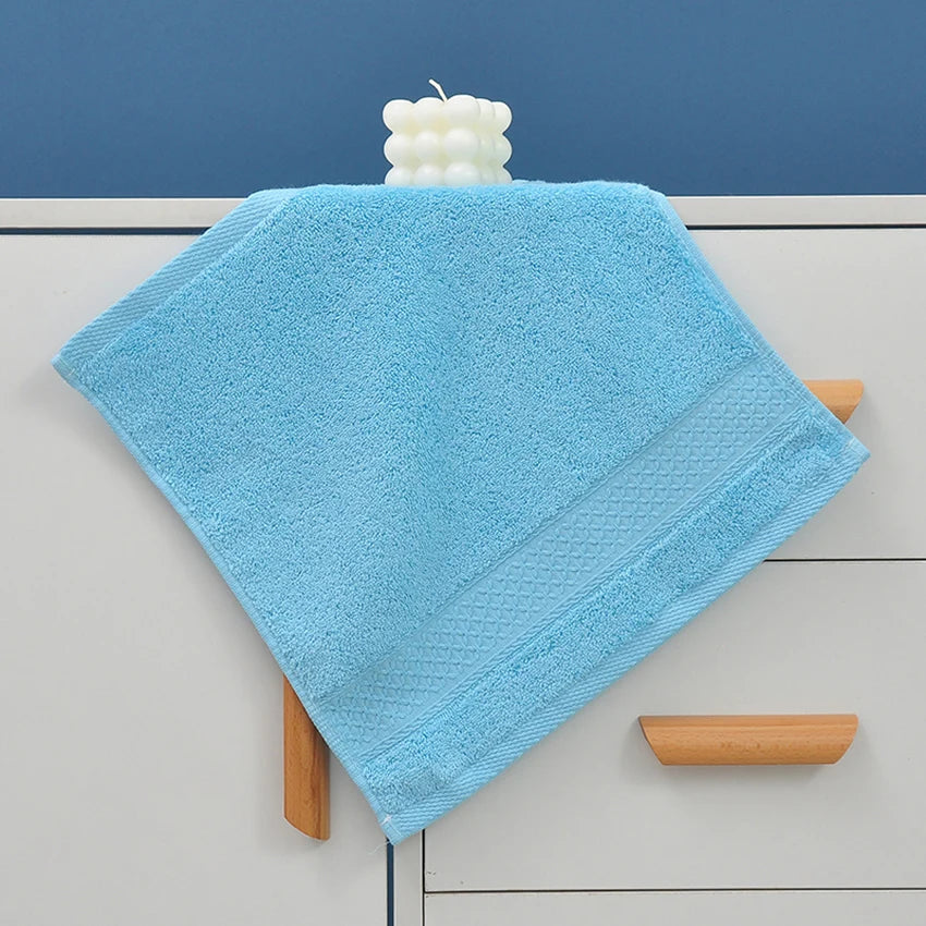 20 Colors Handkerchief Towels High Quality Cotton Small Towel Solid Color Soft Thick 34*34cm for Adults Kids Hand Towels toalhas