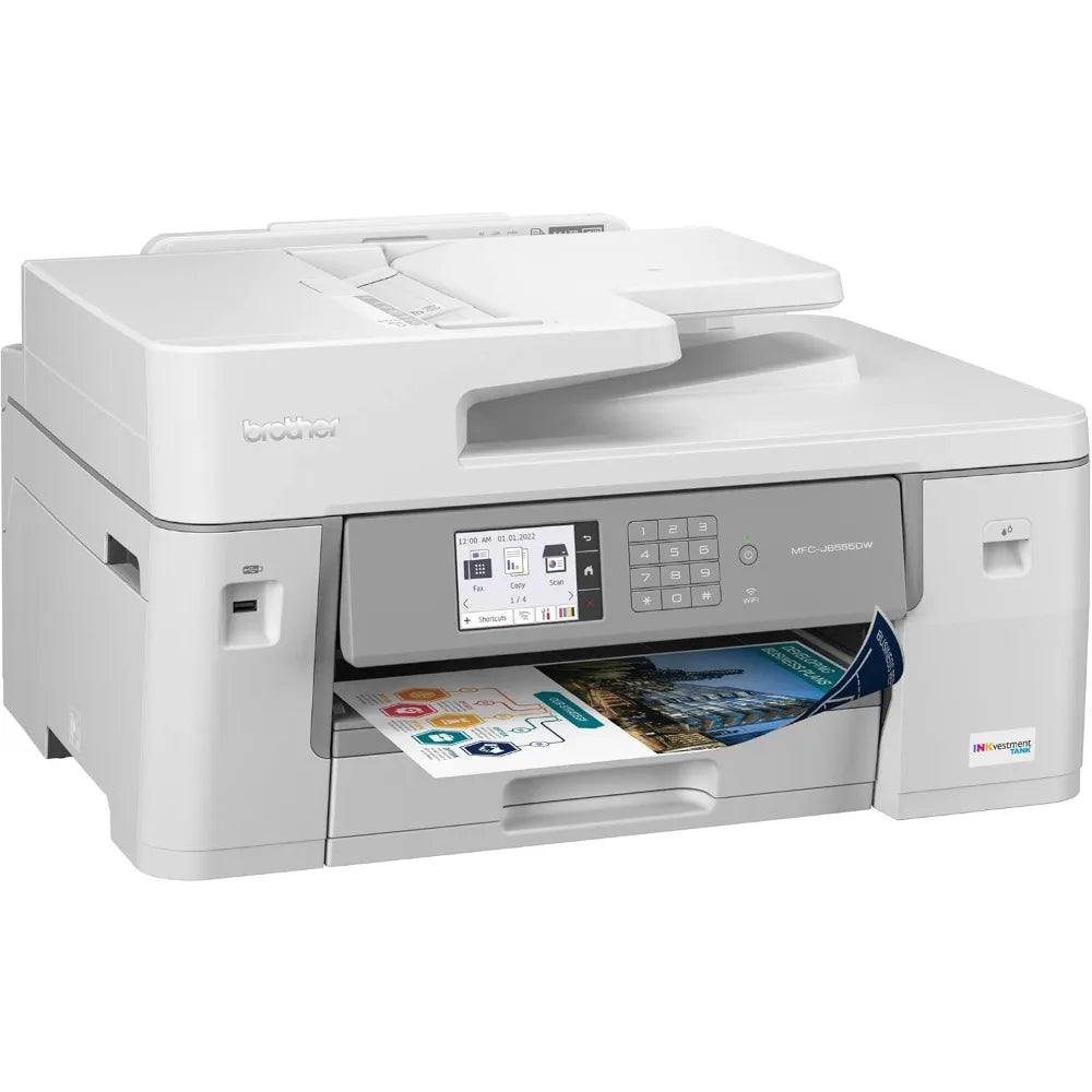 Office Products MFCJ6555DW INKvestment Tank Color Inkjet All-in-One Printer with up to 1 Year of Ink in-box1 and 11” x 17” Print