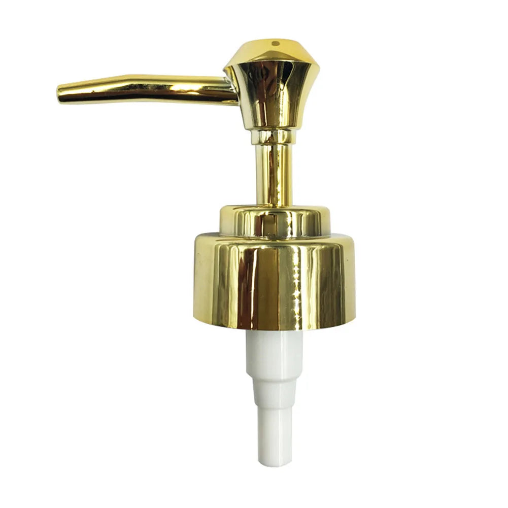 Gold Soap Pump Liquid Lotion Dispenser Head Nozzle Bathroom Liquid Soap Shampoo Dispenser Accessories Plastic