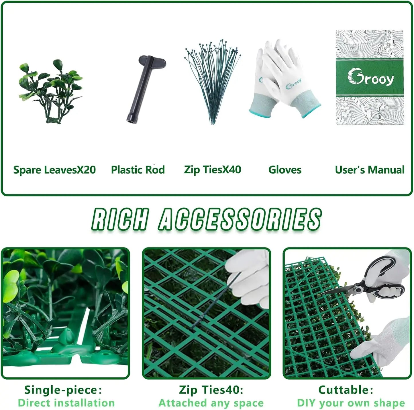 Feature Artificial Boxwood Panels Faux Ivy Privacy Screen