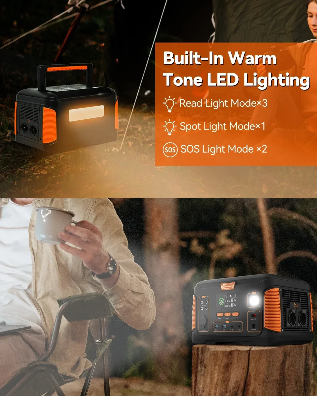 932.4Wh 1000W Portable Power Station Solar Generator Battery with Solar Panel 100W Complete Kit for Home Camping EV RV Trip