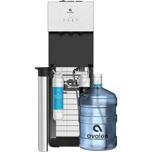 Avalon Bottom Loading Water Cooler Water Dispenser with BioGuard-3 Temperature Settings- Hot,Cold & Room  Anti-Microbial Coating