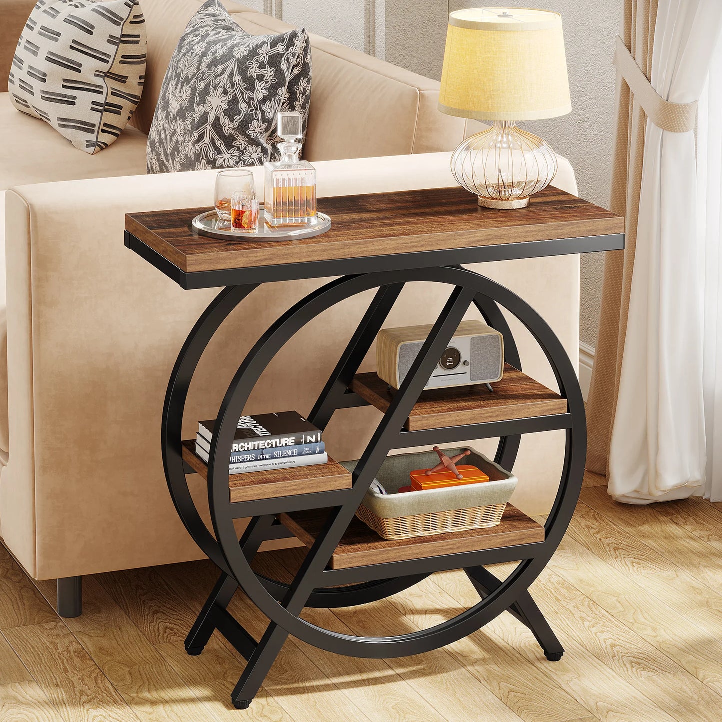 Tribesigns End Table For Living Room Three Tier Side Table