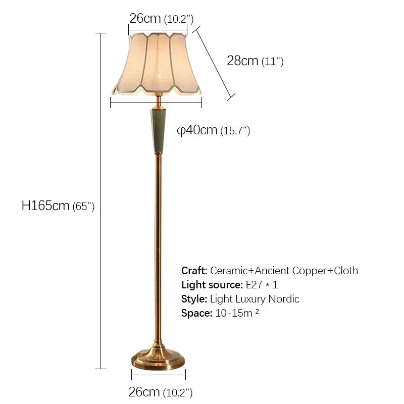 BROTHER Modern Ceramics Floor Lamps Standing LED Nordic Creative Fashion Table Light For Home Living Room Bedroom Decor