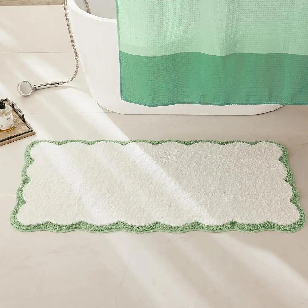 DUTRIEUXCN Microfiber Bathroom Runner Rug Non Slip Backing