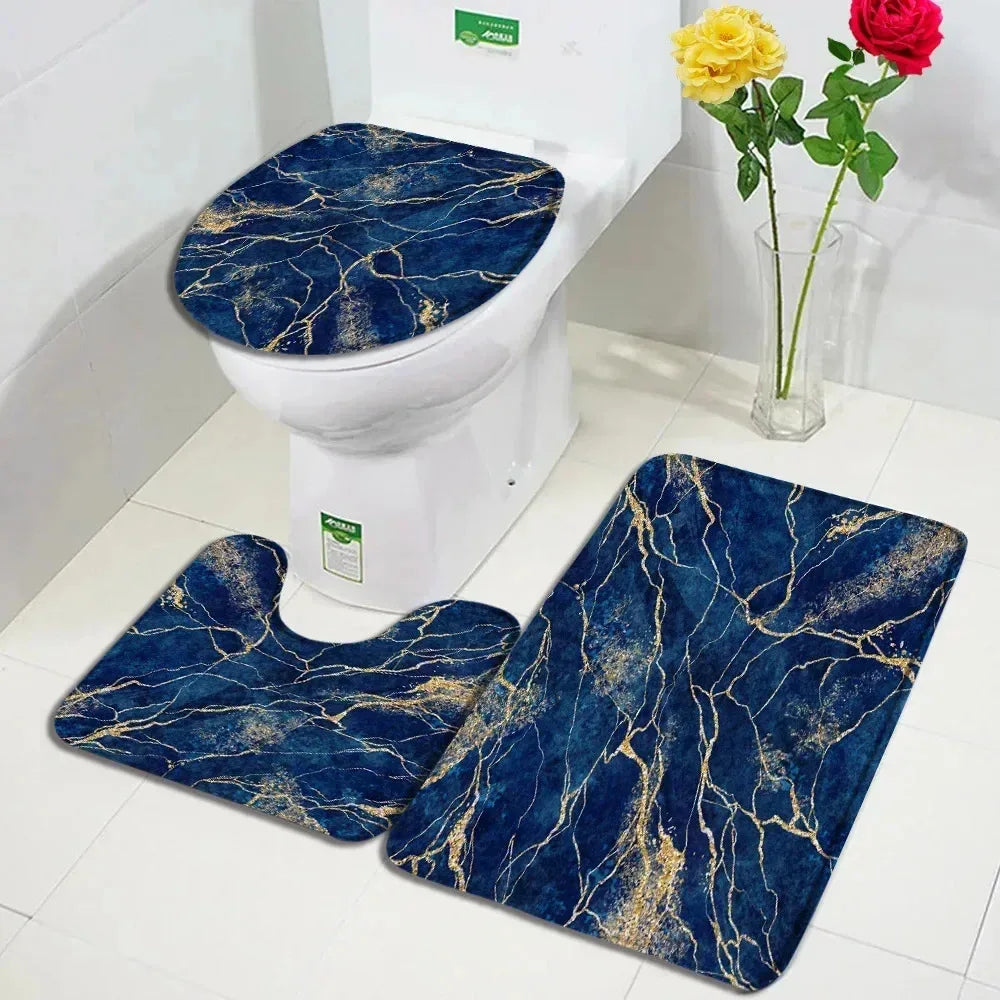 CN Zhejiang Abstract Marble Bath Mat Modern Non Slip Rug