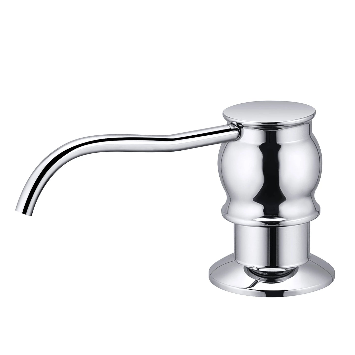 Samodra Liquid Soap Dispenser With bottle Chrome/Nickel Brass Pump Head For Kitchen Sink Soap dispensers Kitchen Accessories